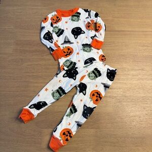 Carter's Halloween Kids Pajama Set - Orange, Black, Green